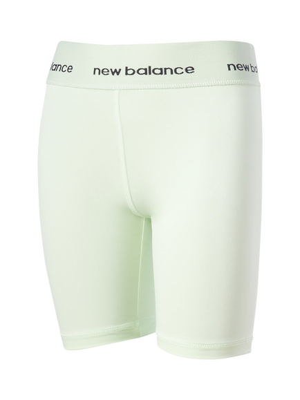New Balance Kids' Harmony High Rise Sport Cycle Shorts, Melon Water, Melon Water