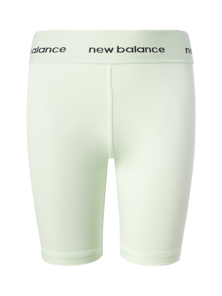 New Balance Kids' Harmony High Rise Sport Cycle Shorts, Melon Water - view 2, Melon Water