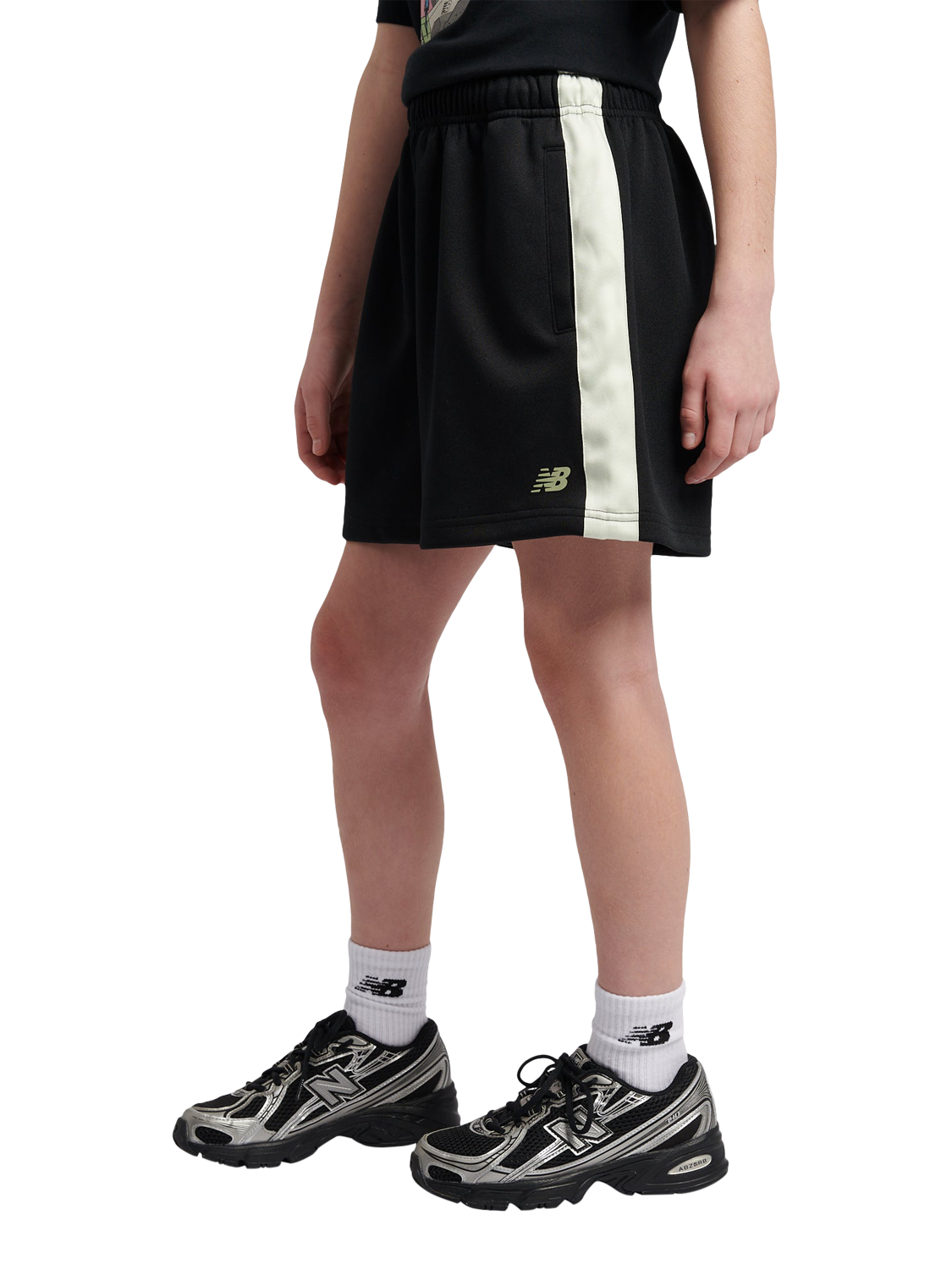 Product image 2 of 8, which shows New Balance Kids' Sport Track Shorts, Caviar, 7-8 years