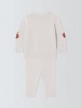 John Lewis Baby Apple Knitted Jumper and Trousers Set, Grey