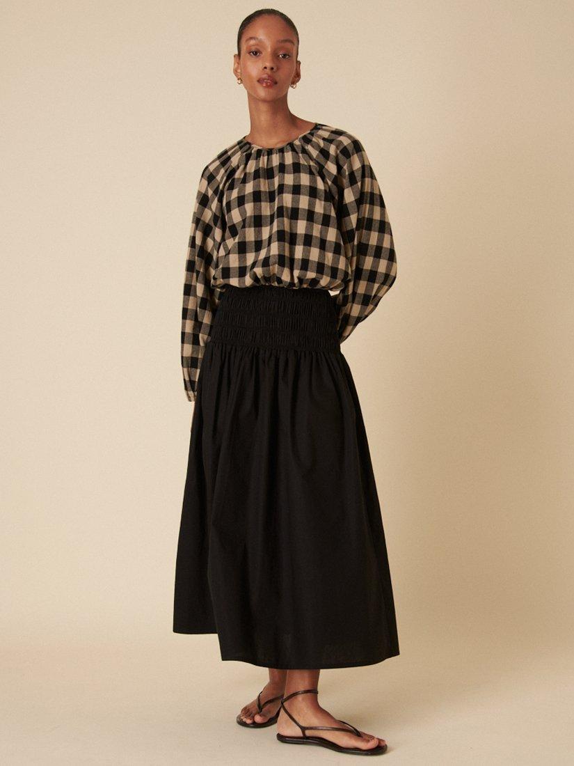 Product image 1 of 3, which shows Nobody's Child Thelma Pure Organic Cotton Skirt, Black, 8