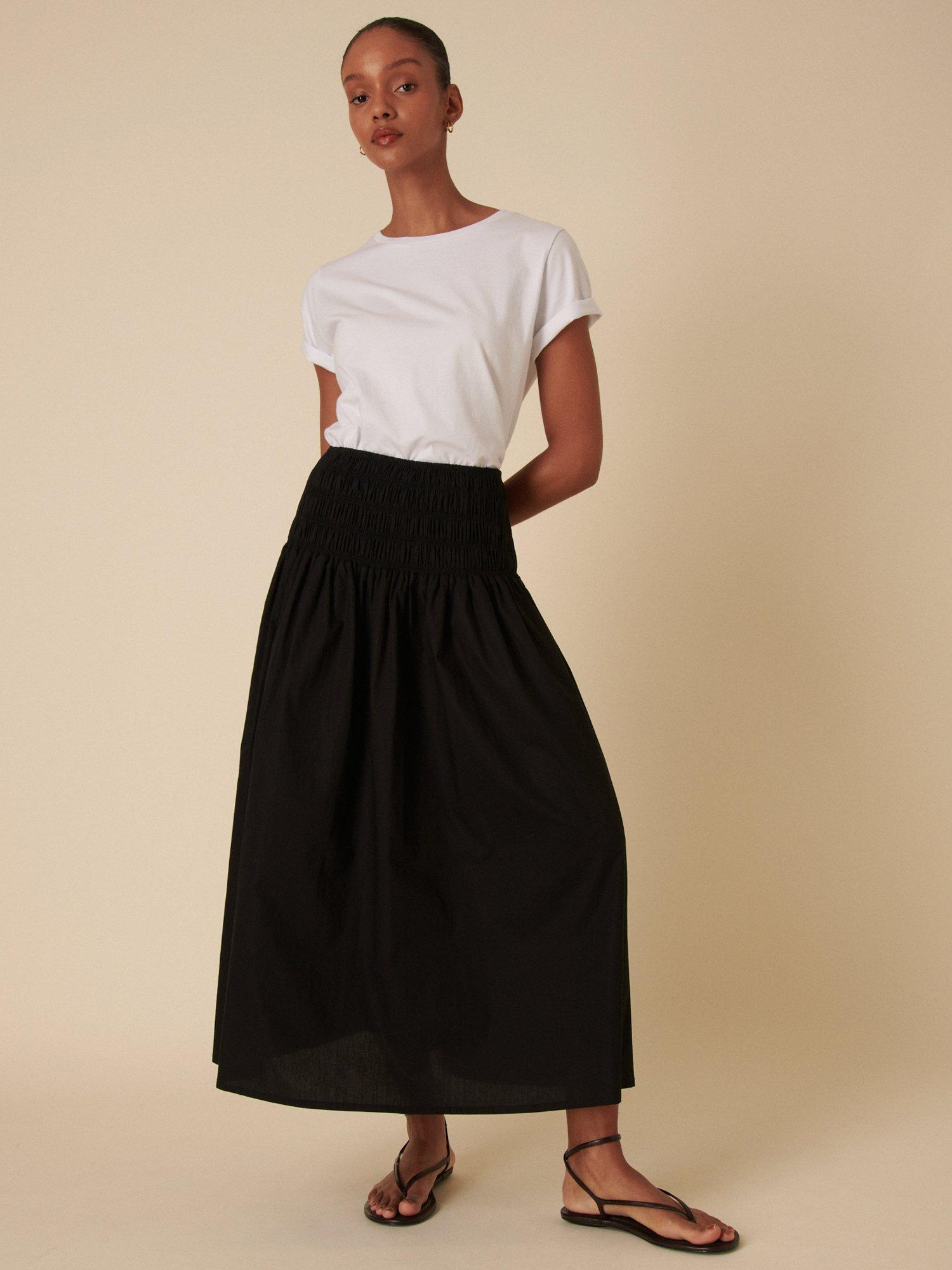 Product image 2 of 3, which shows Nobody's Child Thelma Pure Organic Cotton Skirt, Black, 8