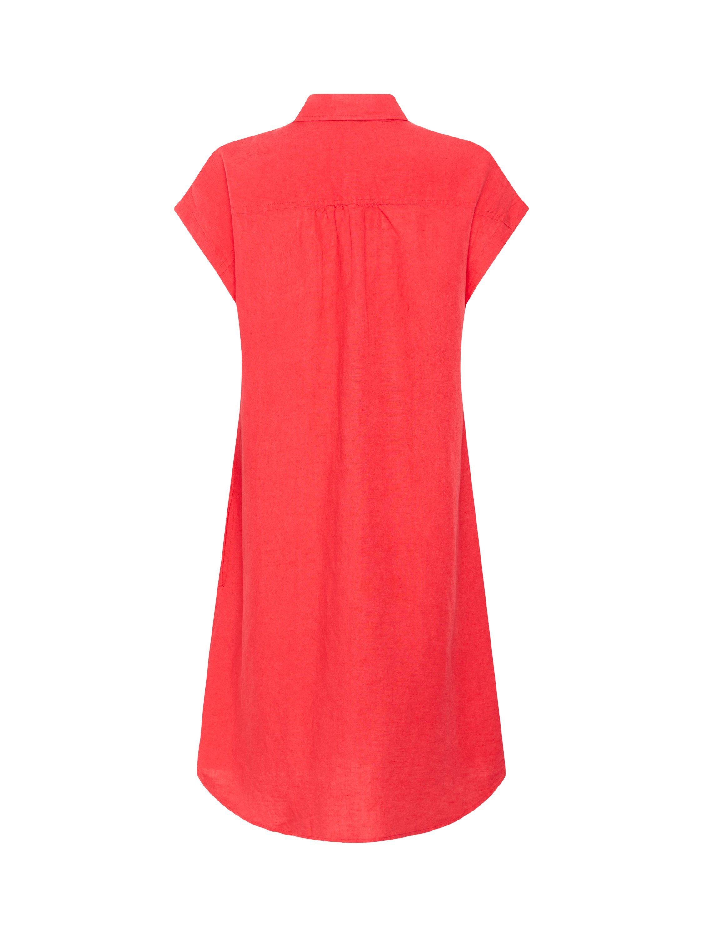 Product image 6 of 6, which shows Part Two Ellena Linen Blend Midi Shirt Dress, Bittersweet, 12
