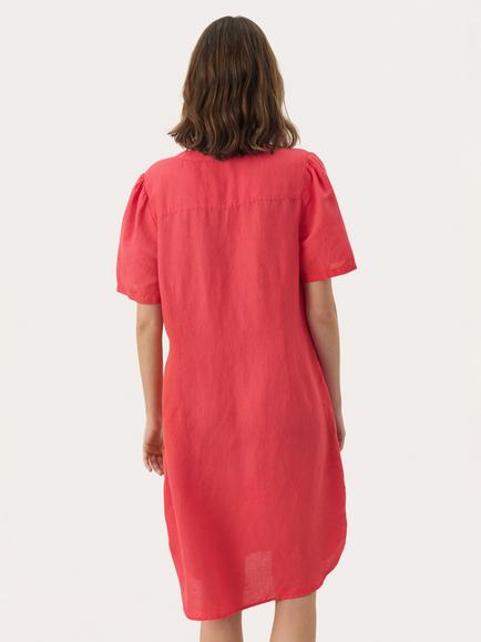 Part Two Aminase Linen Blend Dress, Bittersweet - view 2, Bittersweet