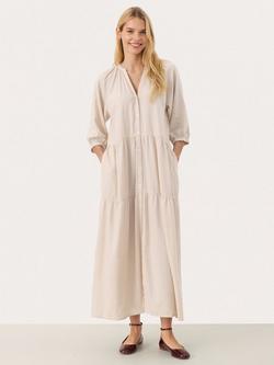 Part Two Nataliya Shirt Maxi Dress, Mid Brown, Mid Brown
