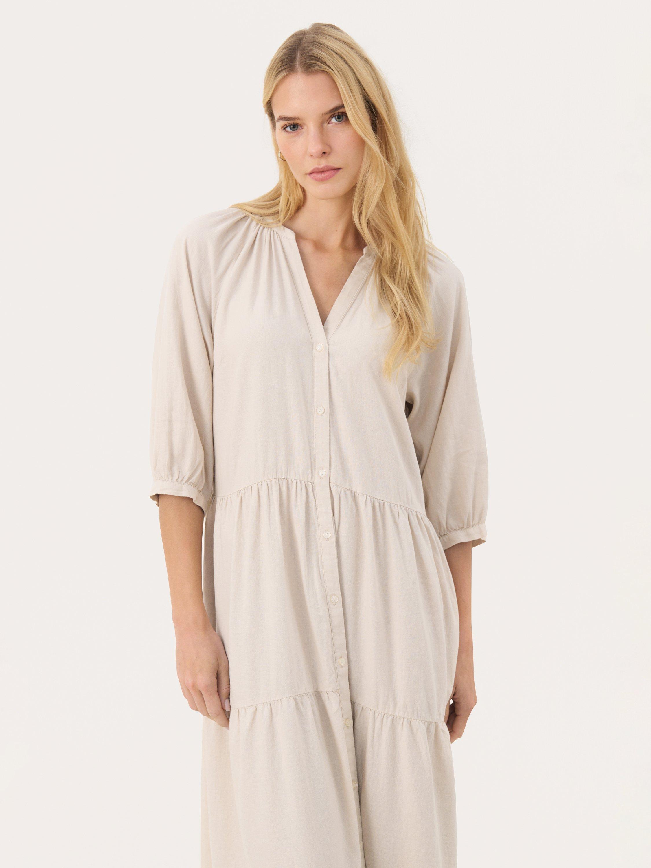 Product image 3 of 4, which shows Part Two Nataliya Shirt Maxi Dress, Mid Brown, 8