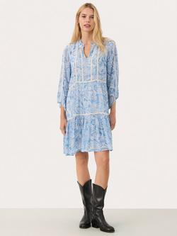 Part Two Nibi Paisley Tiered Dress, Silver Lake, Silver Lake