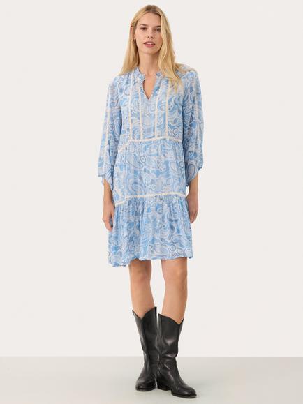 Part Two Nibi Paisley Tiered Dress, Silver Lake, Silver Lake