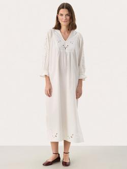 Part Two Nura Embroidered Dress, Eggnog, Eggnog