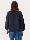 Part Two Nyara Pure Linen V-Neck Blouse, After Midnight