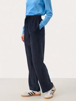 Part Two Eniola Linen Blend Wide Leg Trousers, After Midnight