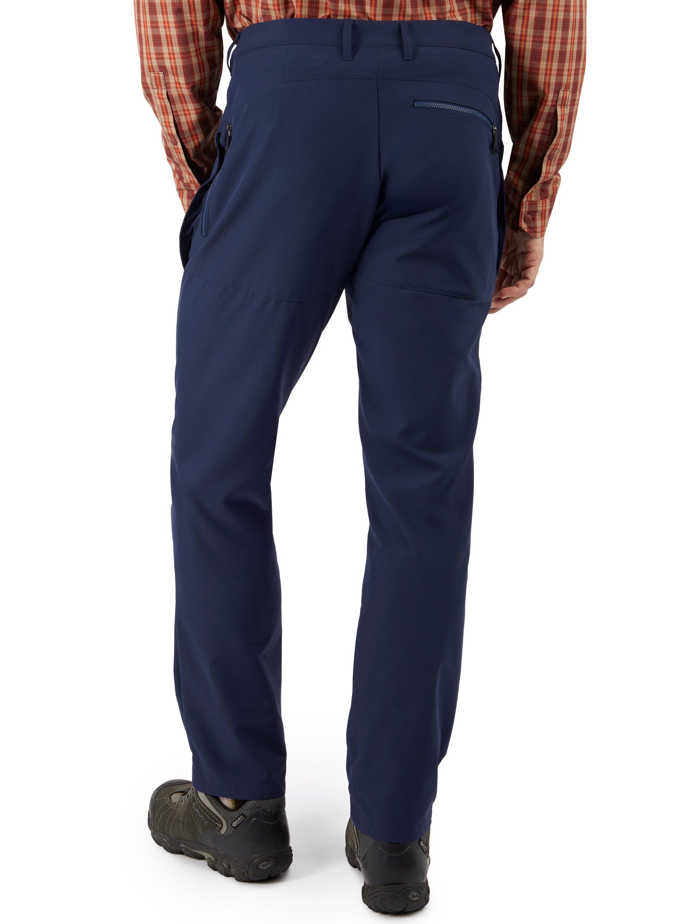 Product image 2 of 6, which shows Rohan Stretch Bags Walking Trousers, French Blue, 34S