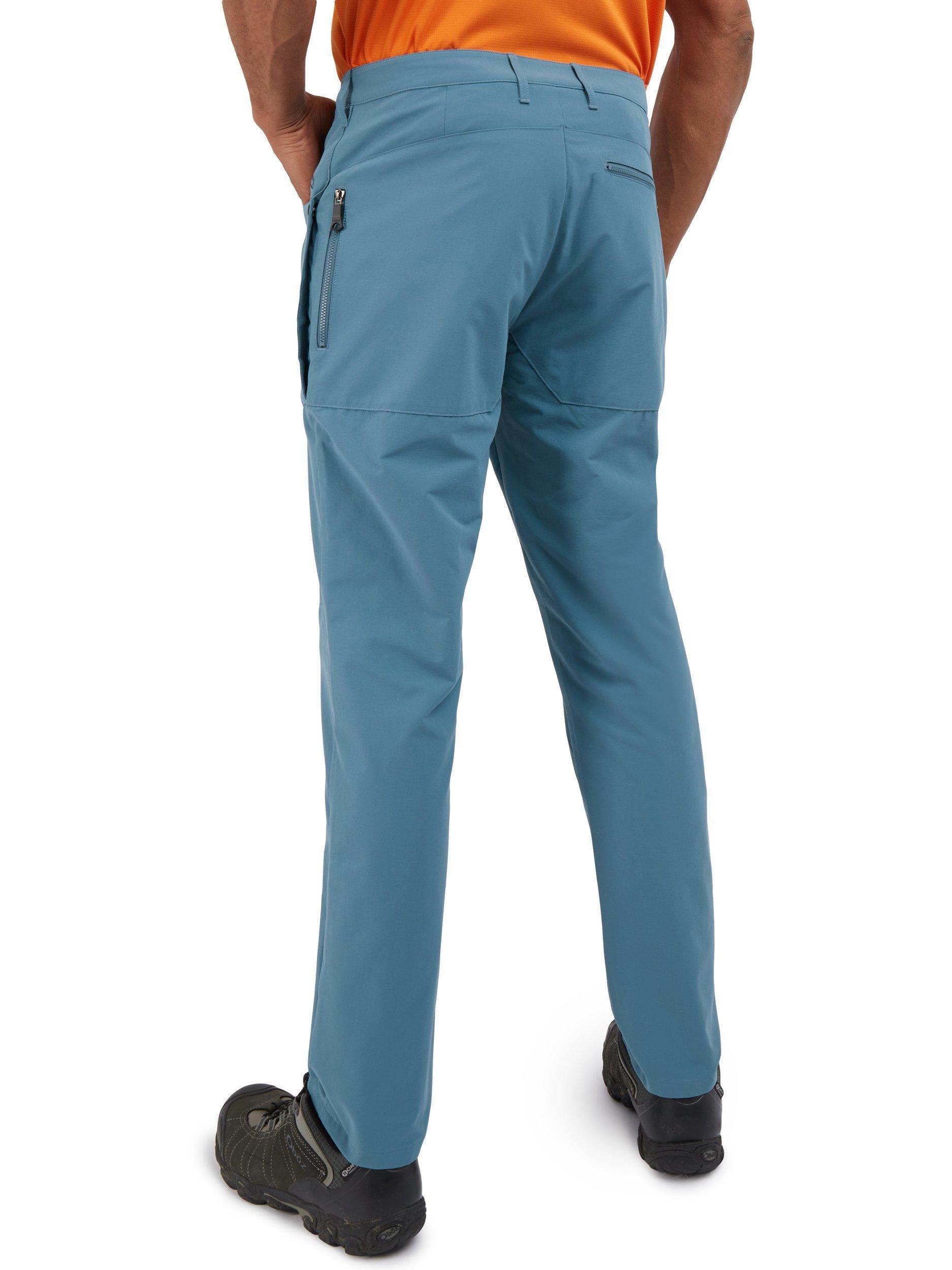 Product image 2 of 7, which shows Rohan Stretch Bags Walking Trousers, Shadow Blue, 30S