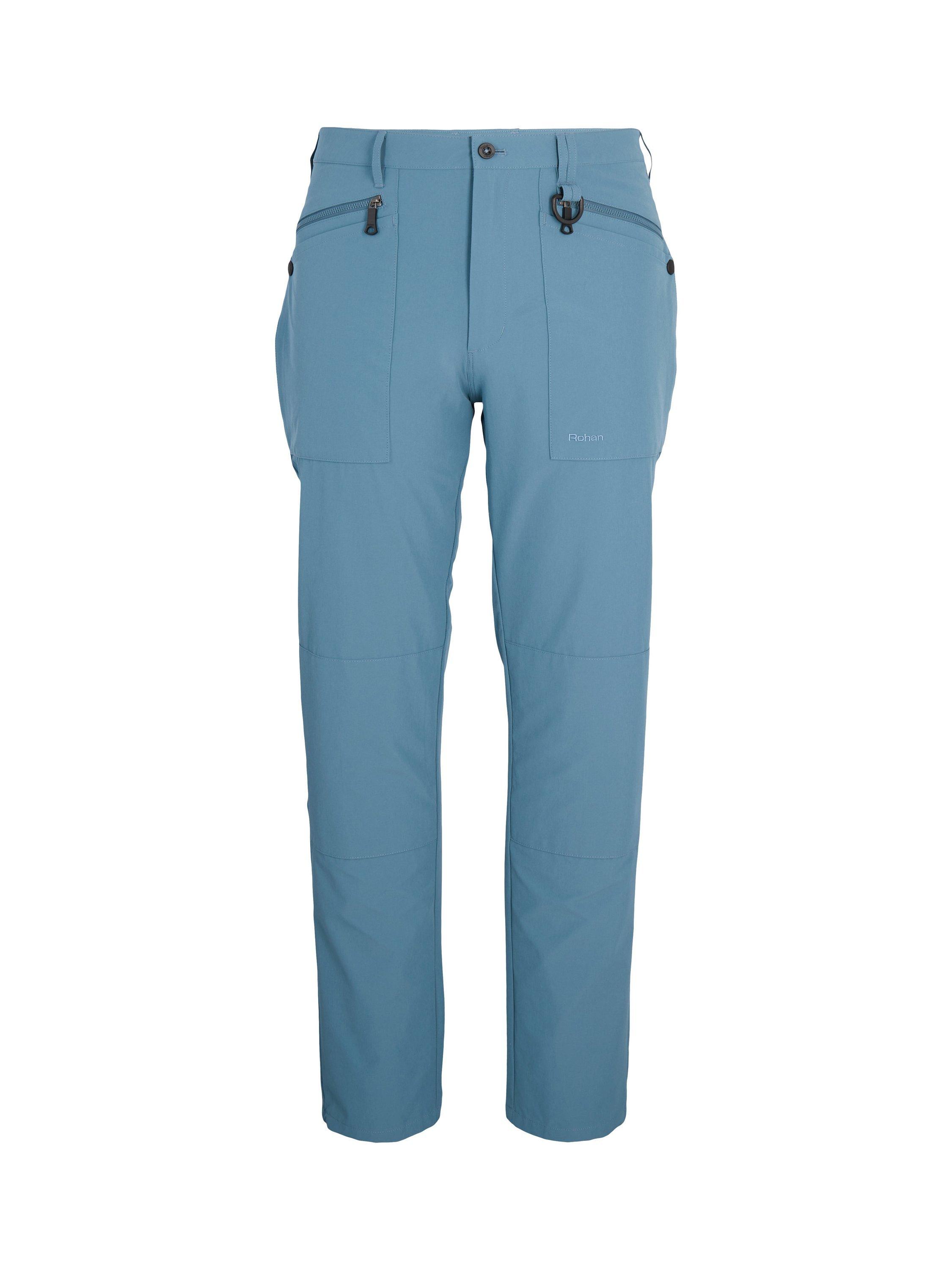 Product image 3 of 7, which shows Rohan Stretch Bags Walking Trousers, Shadow Blue, 30S