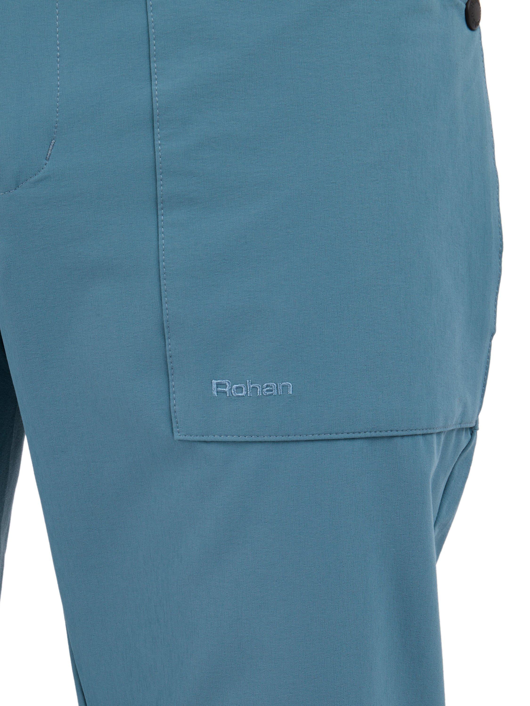 Product image 5 of 7, which shows Rohan Stretch Bags Walking Trousers, Shadow Blue, 30S