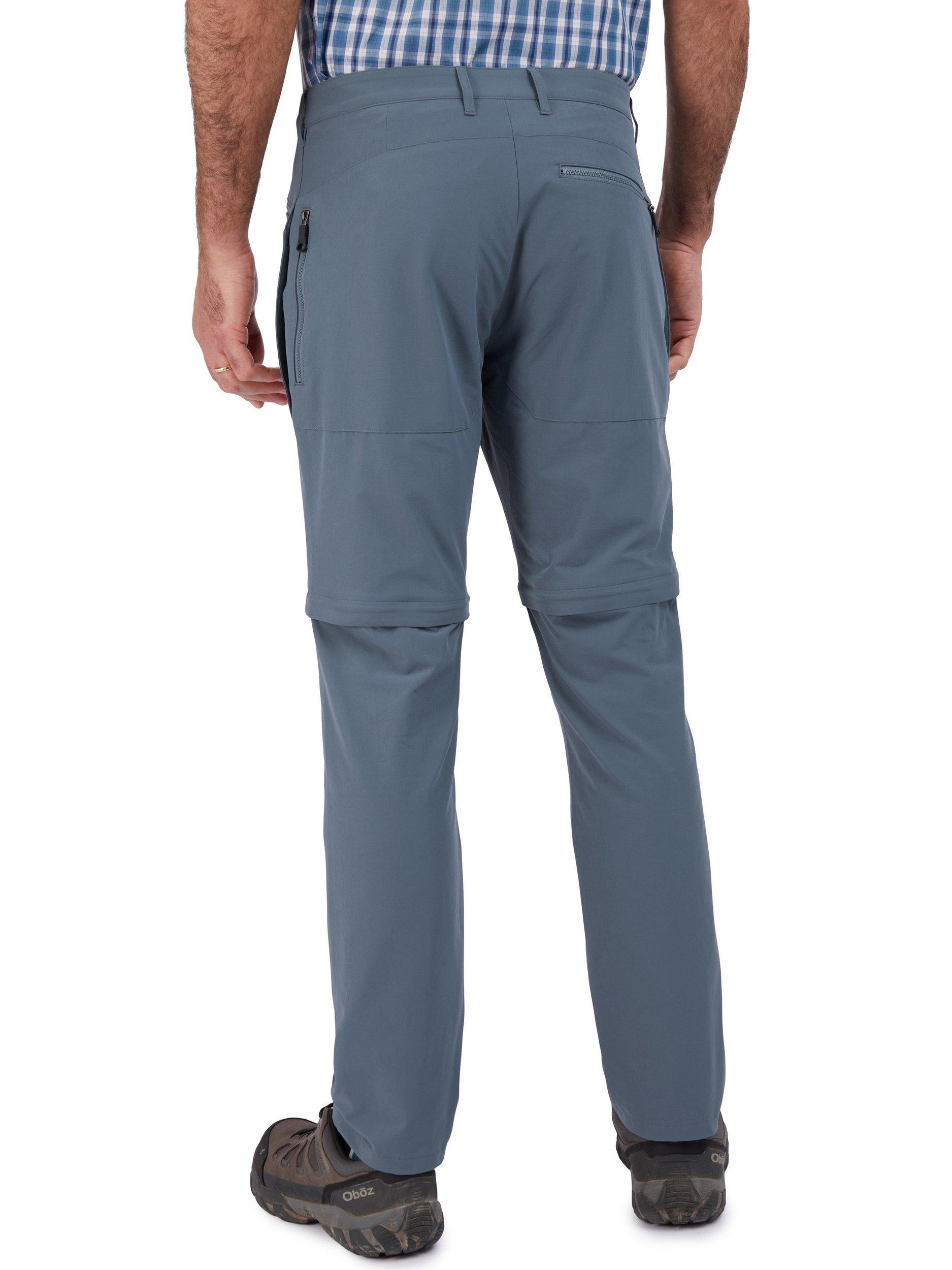 Product image 2 of 8, which shows Rohan  Stretch Bags Zip Off Trousers, Slate Grey, 30S