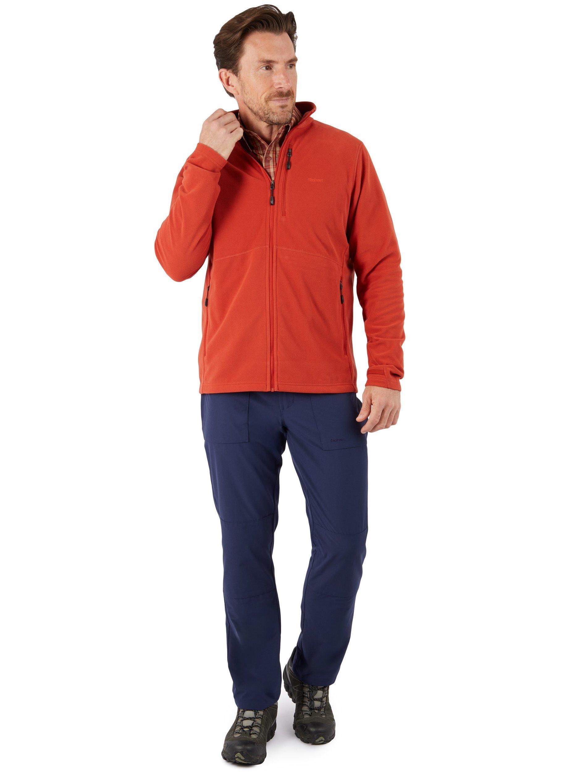 Product image 4 of 9, which shows Rohan Men's Microgrid Fleece Jacket, Coast Red, S