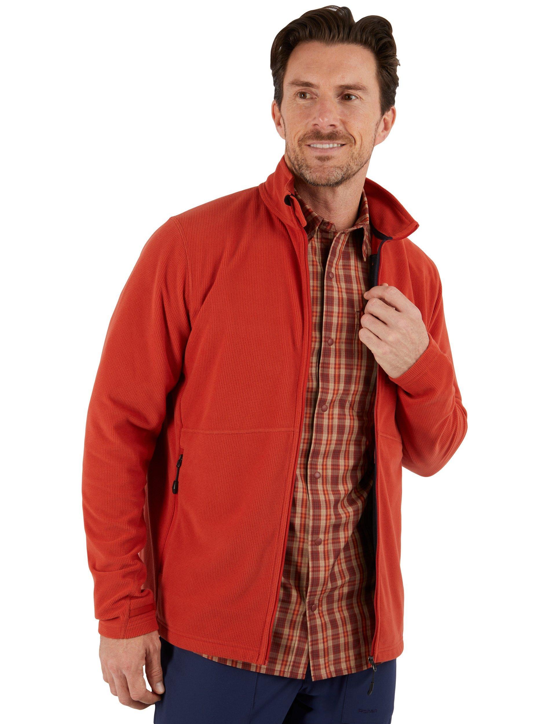 Product image 5 of 9, which shows Rohan Men's Microgrid Fleece Jacket, Coast Red, S