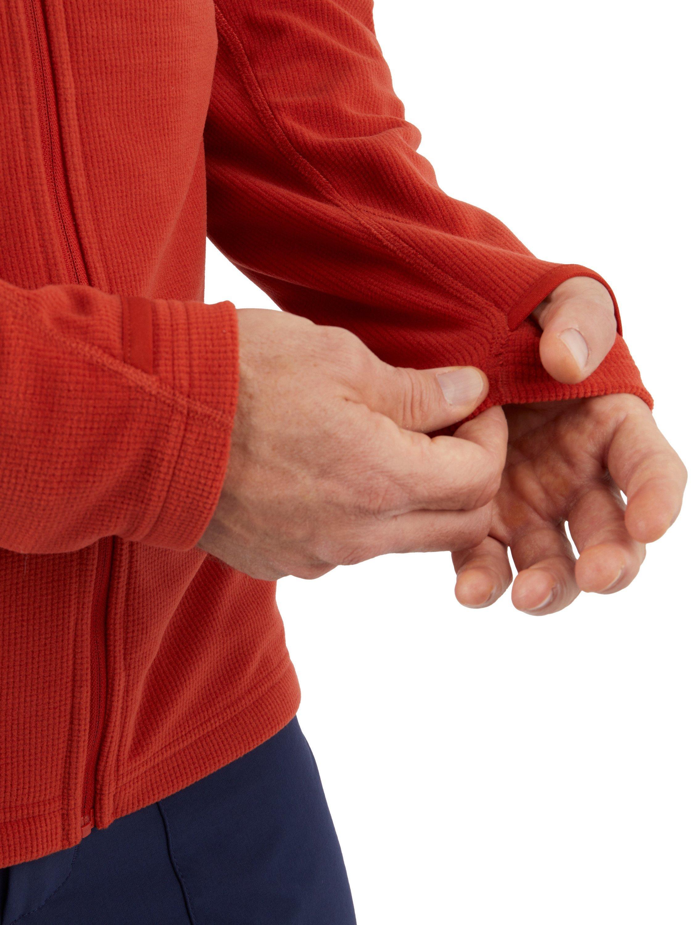 Product image 8 of 9, which shows Rohan Men's Microgrid Fleece Jacket, Coast Red, S