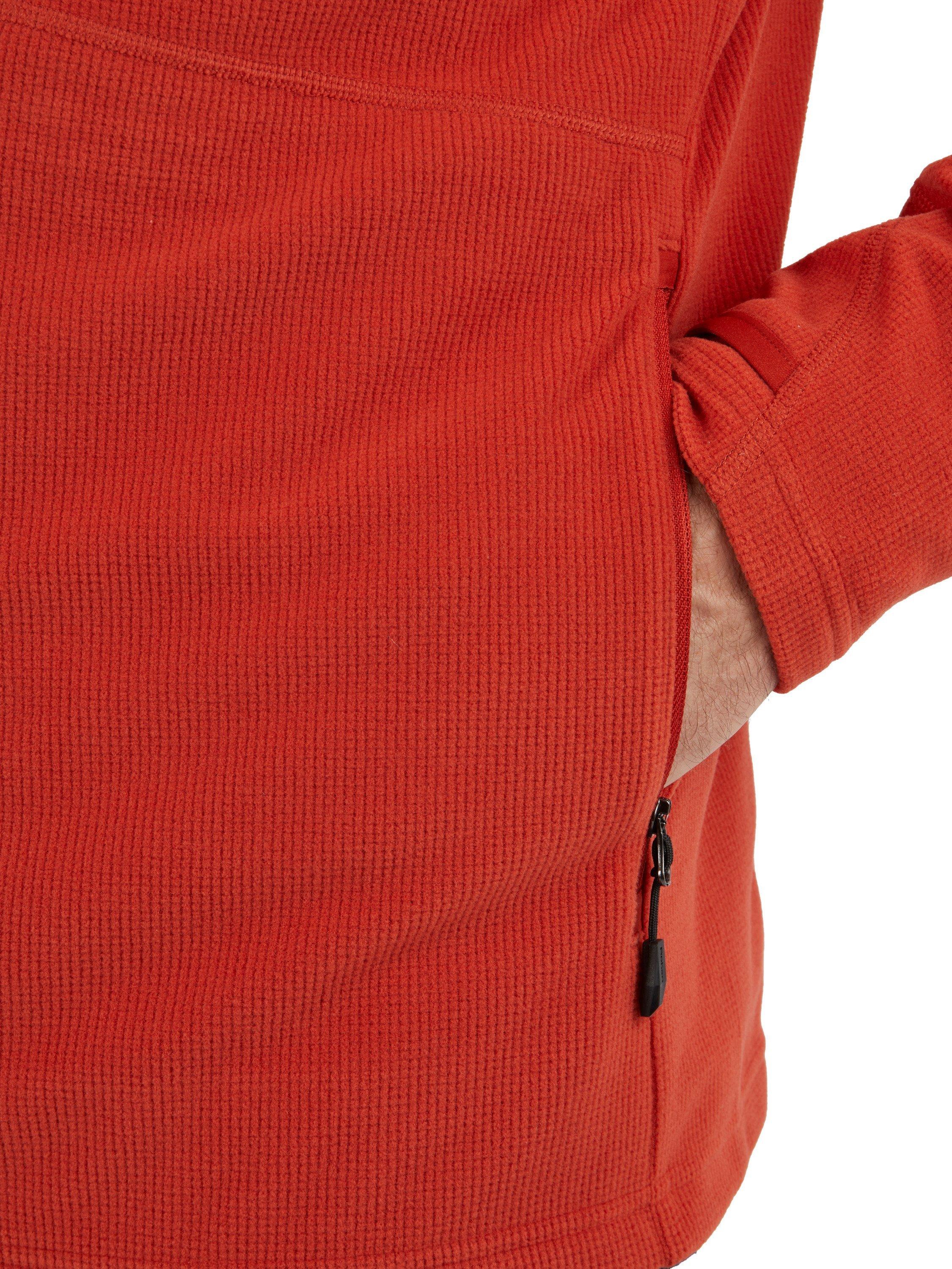 Product image 9 of 9, which shows Rohan Men's Microgrid Fleece Jacket, Coast Red, S