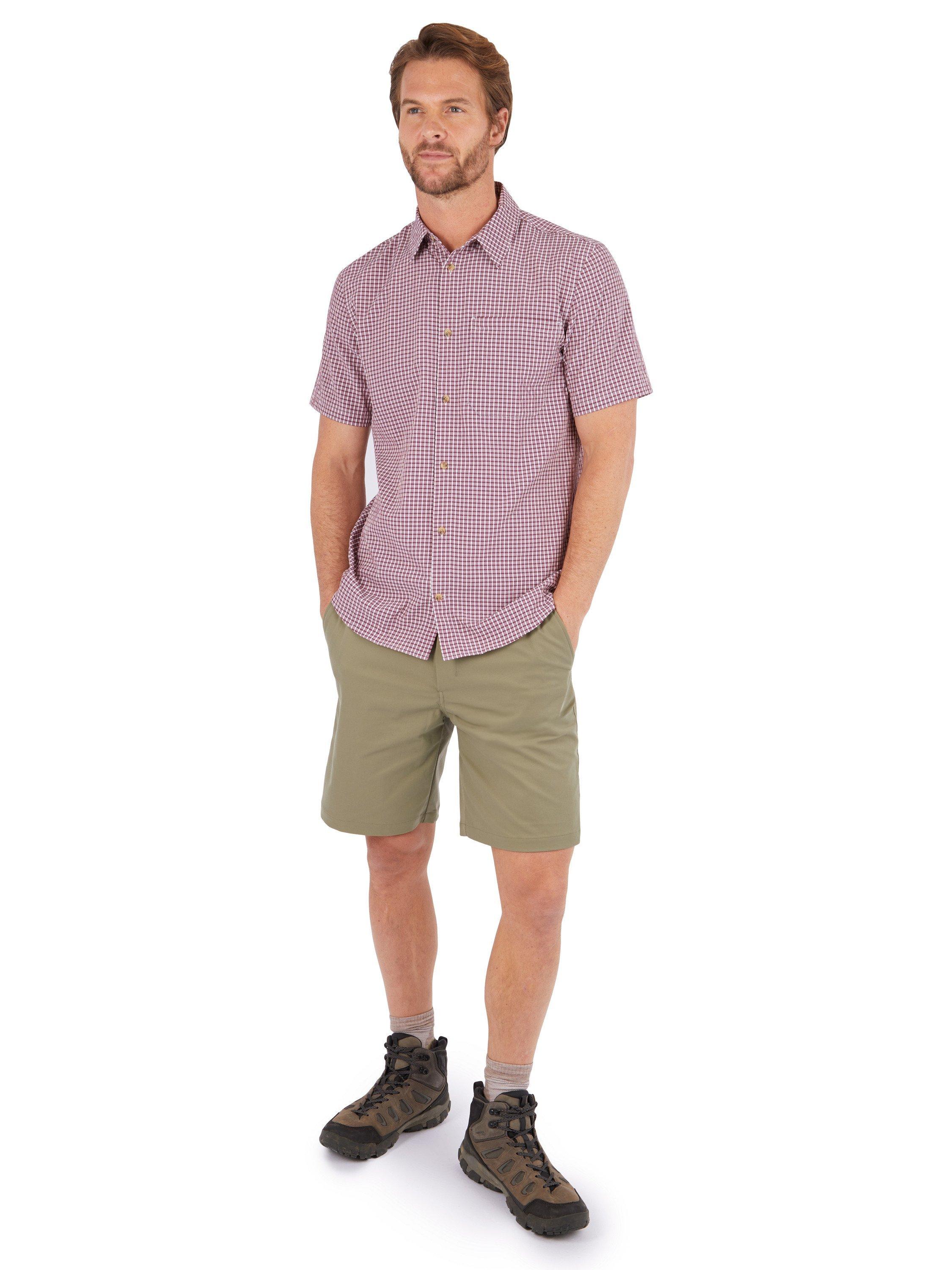 Product image 4 of 5, which shows Rohan Men's Isle Short Sleeve Shirt, Grape Purple/Multi, XXL