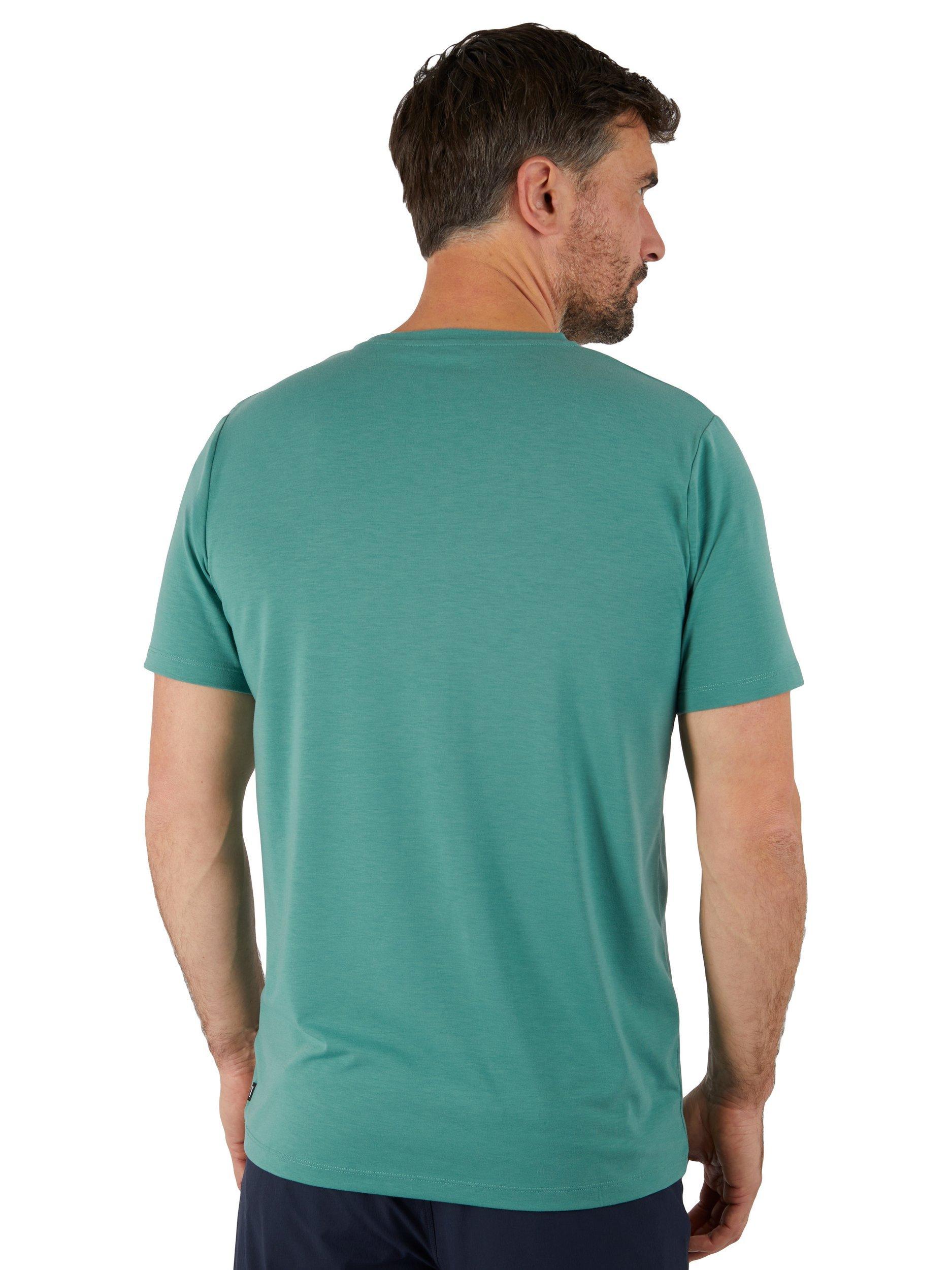 Product image 2 of 5, which shows Rohan Global Regular Fit Short Sleeve T-Shirt, Wave Green, S