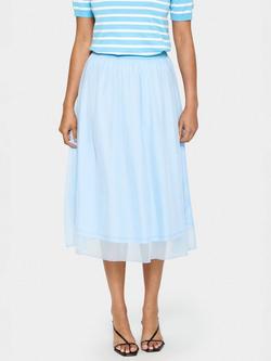 Saint Tropez Coral Chiffon Midi Skirt, Airy Blue, Airy Blue
