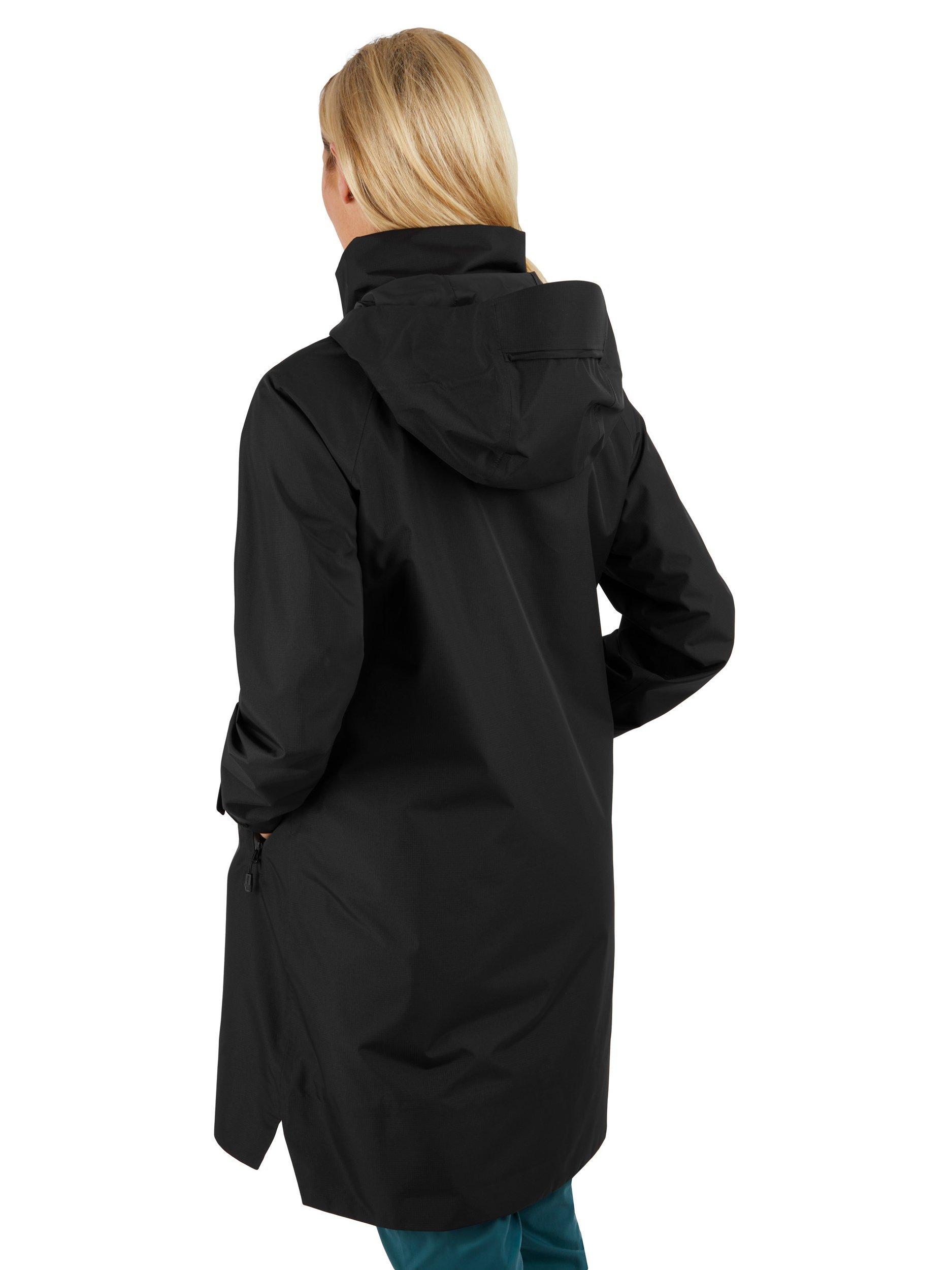 Product image 2 of 10, which shows Rohan Women's Clarendon Waterproof Packable Jacket, Black, XS