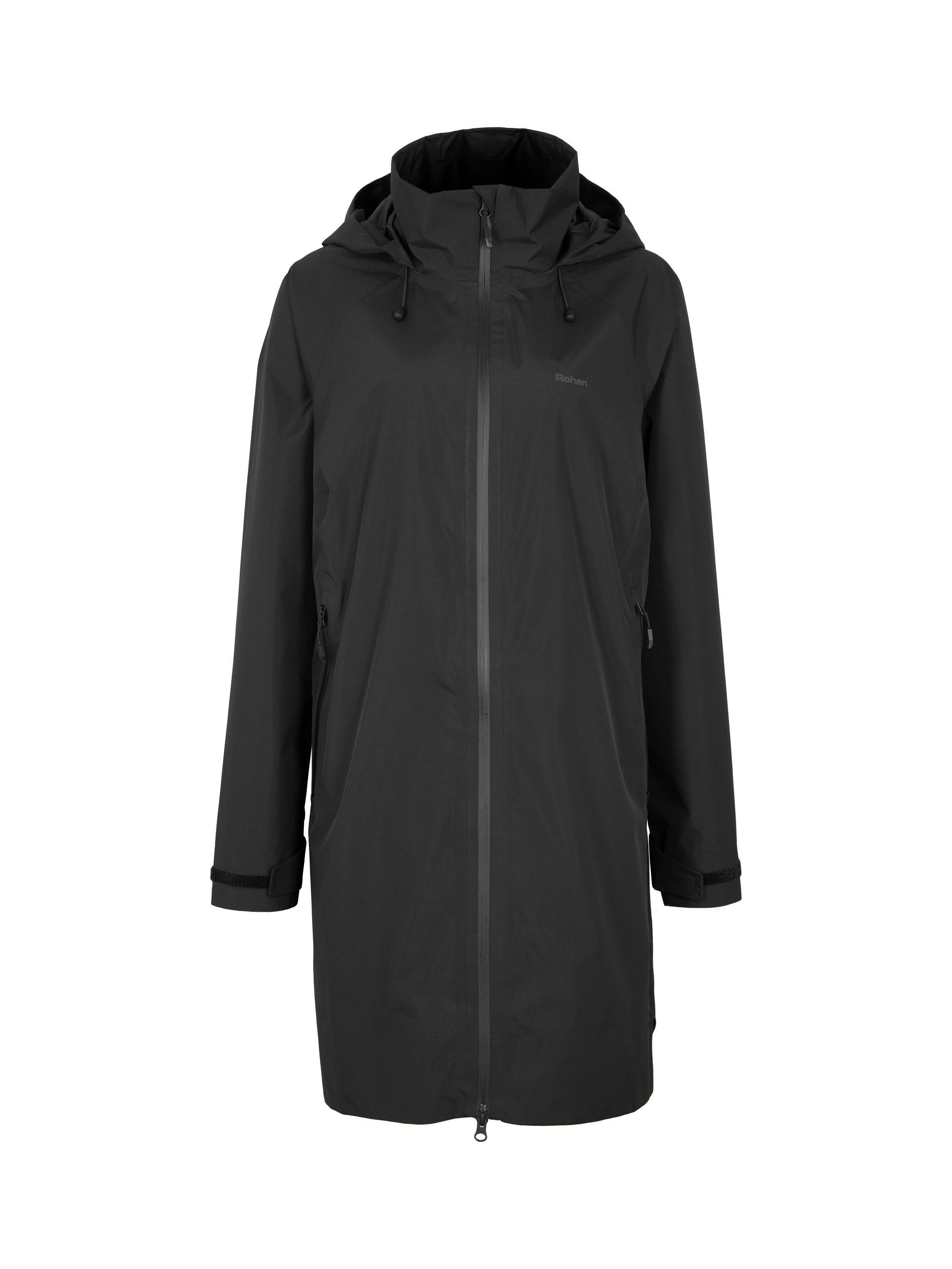 Product image 3 of 10, which shows Rohan Women's Clarendon Waterproof Packable Jacket, Black, XS