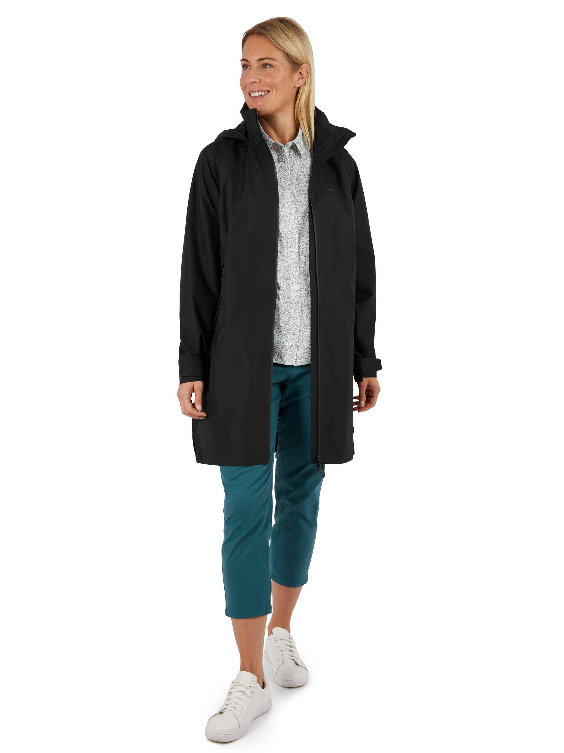 Product image 4 of 10, which shows Rohan Women's Clarendon Waterproof Packable Jacket, Black, XS