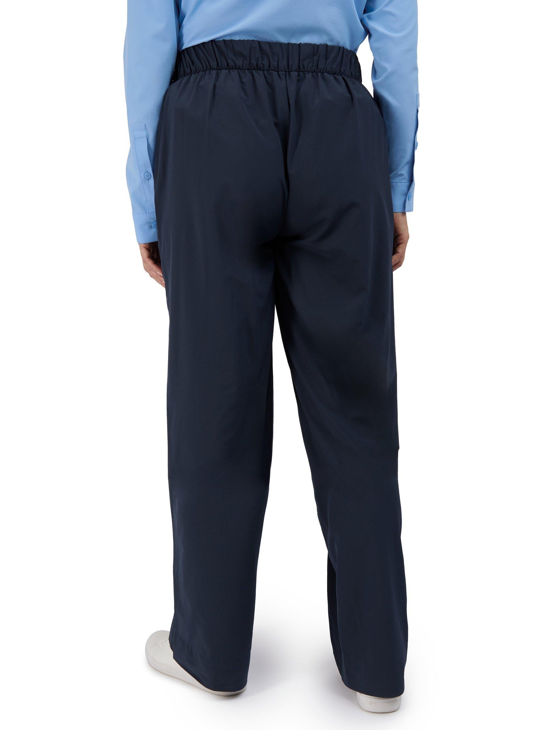 Product image 2 of 6, which shows Rohan Women's Voyager UPF40+ Wide-Legged Travel Trousers, True Navy, 8S