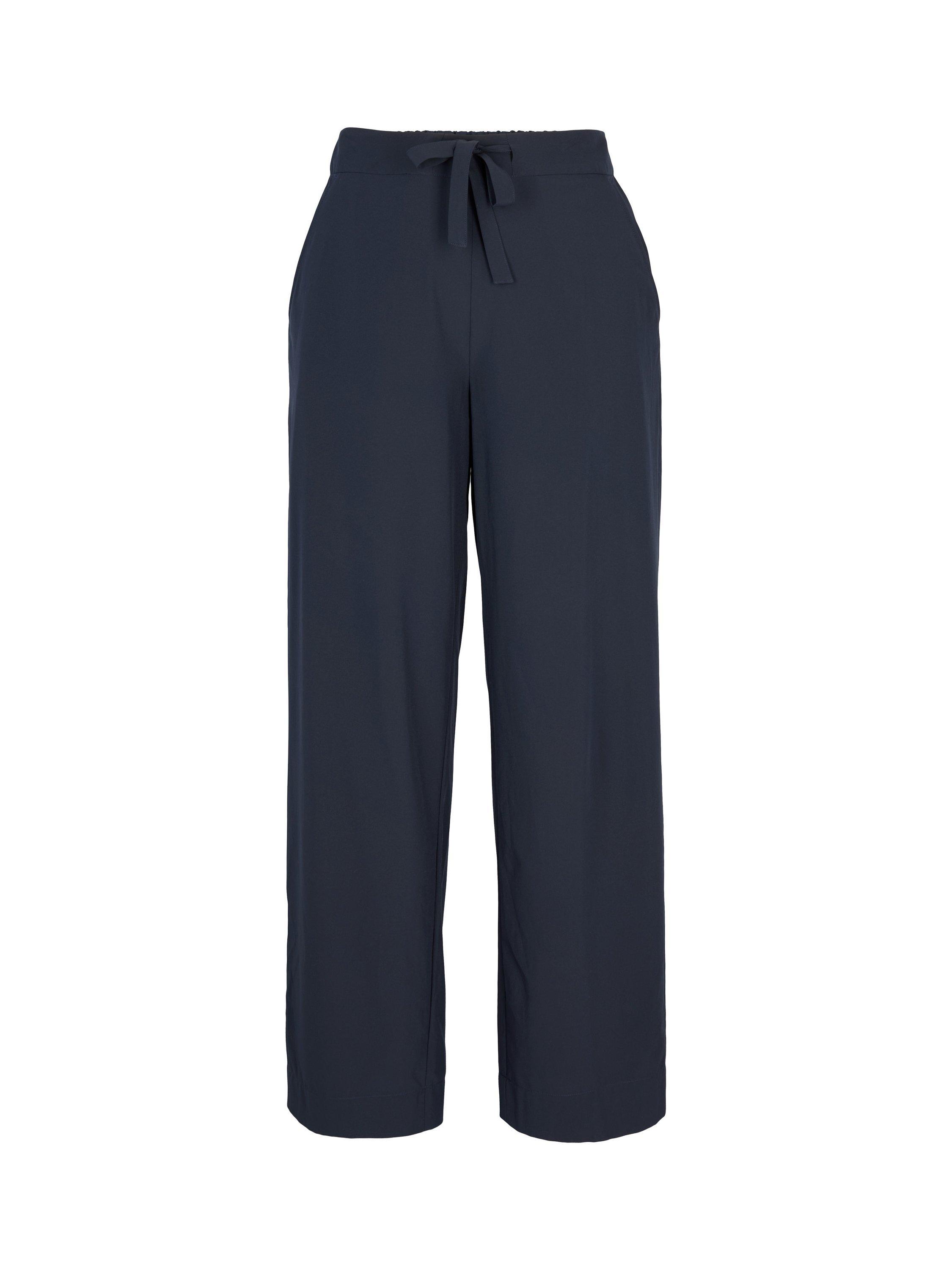Product image 3 of 6, which shows Rohan Women's Voyager UPF40+ Wide-Legged Travel Trousers, True Navy, 8S