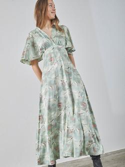 Sisters Point Gisela V-Neck Maxi Dress, Soft Mint, Soft Mint