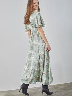 Sisters Point Gisela V-Neck Maxi Dress, Soft Mint - view 2, Soft Mint