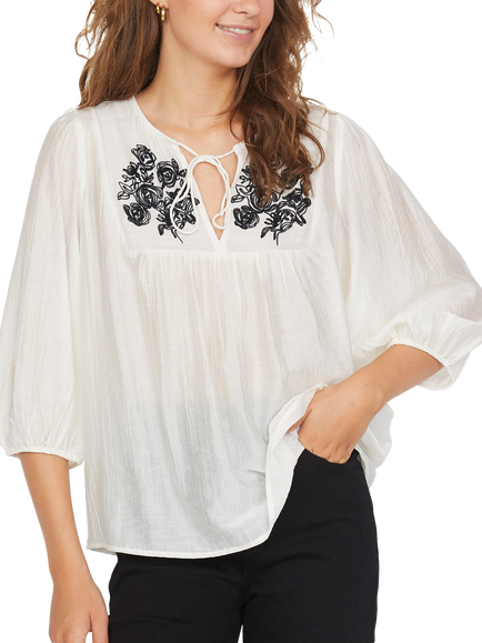 Sisters Point Esco Blouse, Cream/Multi