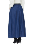 Sisters Point Usla Denim Maxi Skirt, Mid Blue