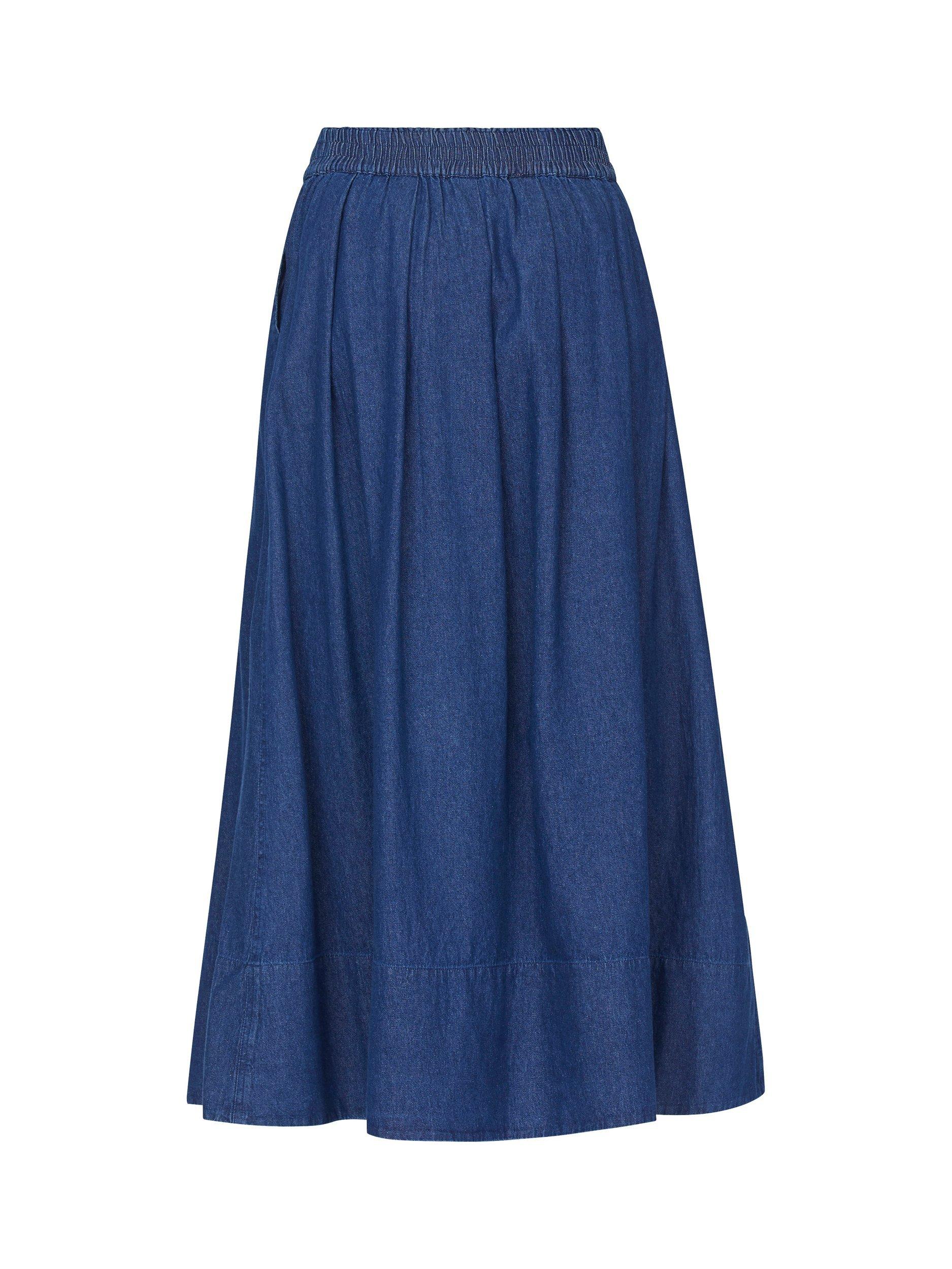Product image 4 of 4, which shows Sisters Point Usla Denim Maxi Skirt, Mid Blue, XS