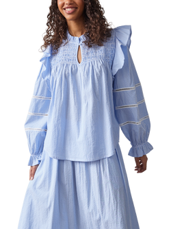 Sisters Point Vysla Cotton Long Sleeve Blouse, Multi