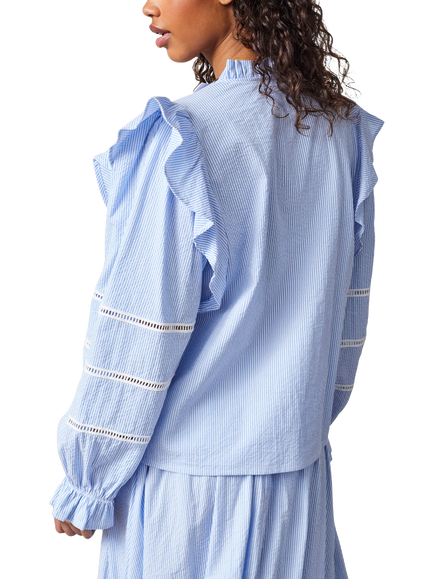 Sisters Point Vysla Cotton Long Sleeve Blouse - view 2, Multi