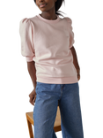 Sisters Point Peva Short Puff Sleeve Sweatshirt, Baby Pink