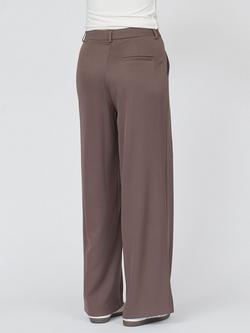 Sisters Point Tailored Wide Leg Trousers, Brown - view 2, Brown