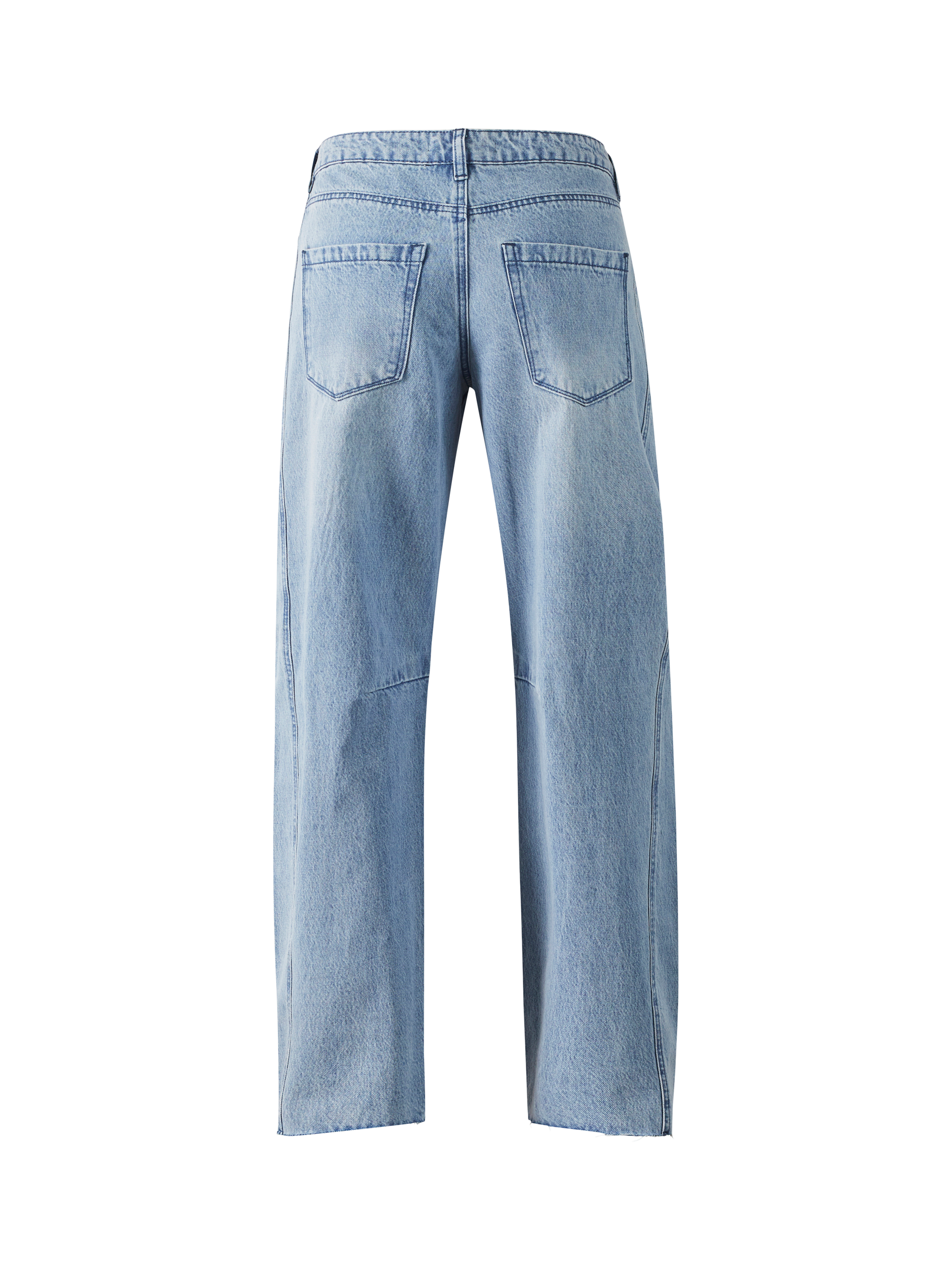 Product image 4 of 4, which shows Sisters Point Filia High Waist Loose Fit Jeans, Light Blue Wash, XS