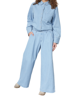 Sisters Point Osa Wide Leg Jeans, Light Blue Wash, Light Blue Wash