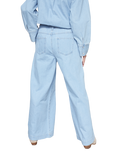 Sisters Point Osa Wide Leg Jeans, Light Blue Wash