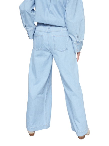 Sisters Point Osa Wide Leg Jeans, Light Blue Wash - view 2, Light Blue Wash