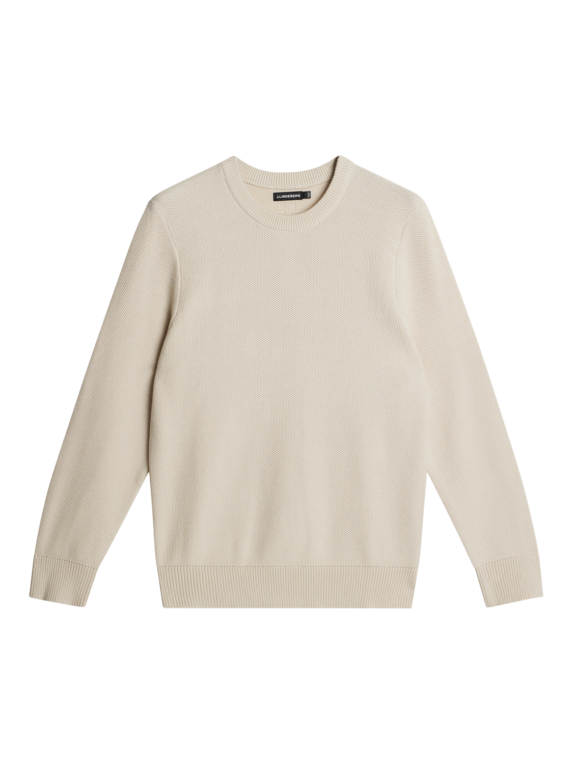 Product image 5 of 5, which shows J.Lindeberg Arthur Knit Organic Cotton Sweater, Moonbeam, XXL