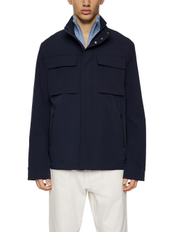 J.Lindeberg Riley 4-Way Stretch Utility Jacket, Olivine, Navy