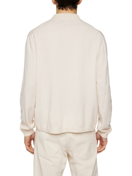 J.Lindeberg Rowan Long Sleeve Polo Shirt, Black - view 2, Moonbeam