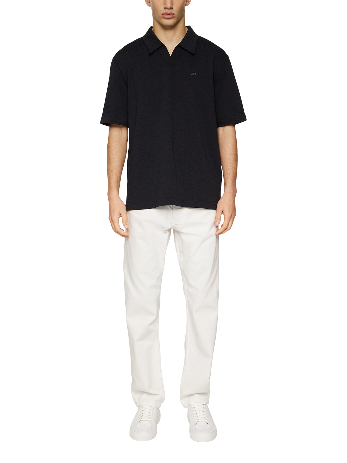 Product image 3 of 5, which shows J.Lindeberg Organic Cotton Regular Fit Short Sleeve Polo Shirt