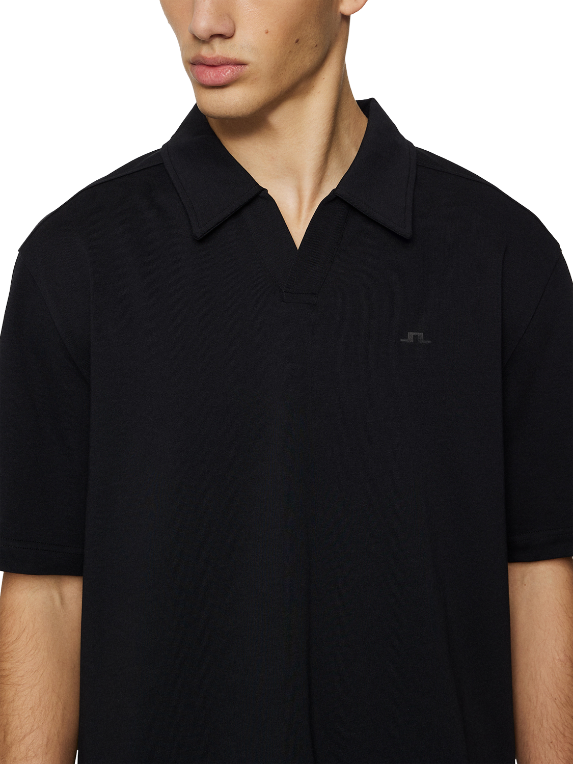 Product image 4 of 5, which shows J.Lindeberg Organic Cotton Regular Fit Short Sleeve Polo Shirt